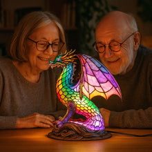 Lade das Bild in den Galerie-Viewer, LeuchtDrache - handgefertigte Lampe, die Herzen erstrahlen lässt