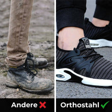 Lade das Bild in den Galerie-Viewer, Orthostahl - ergonomischer und schmerzlindernder Sicherheitsschuh - Zertifiziert nach EN ISO 20345