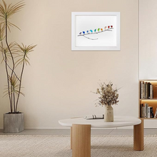 Lade das Bild in den Galerie-Viewer, MeerglasLiebe™ - Handgemachtes Wandbild aus echtem Meerglas