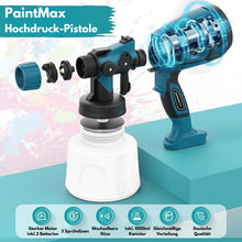 Lade das Bild in den Galerie-Viewer, PaintMax -  Kabelloses Hochdruck-Farbsprühgerät für schnelles, effizientes und gleichmäßiges Lackieren
