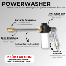 Lade das Bild in den Galerie-Viewer, Powerwasher | Power-Hochdruckreiniger für jeden Gartenschlauch | 2 für 1 Gratisaktion
