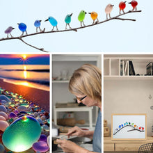 Lade das Bild in den Galerie-Viewer, MeerglasLiebe™ - Handgemachtes Wandbild aus echtem Meerglas
